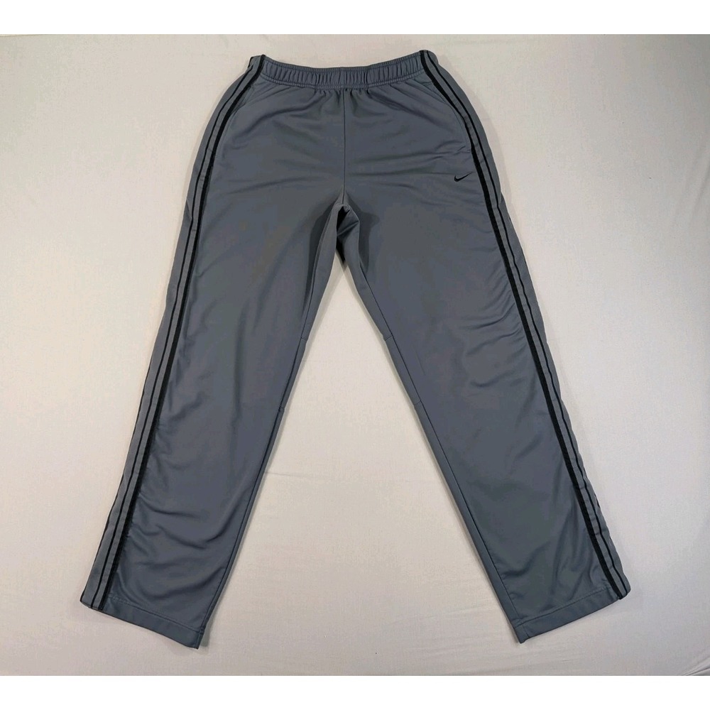 Vintage Y2K Nike Track Pants Adult Large Black Gray Breakaway Warmup Swoosh